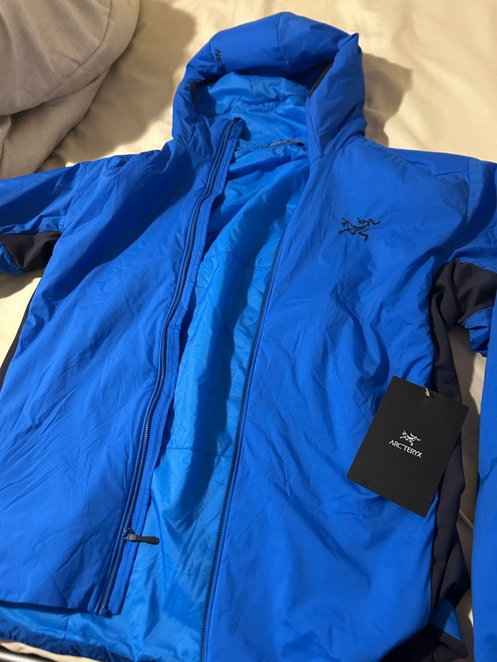 Arc'teryx Bright Blue Lightweight Hooded Jacket